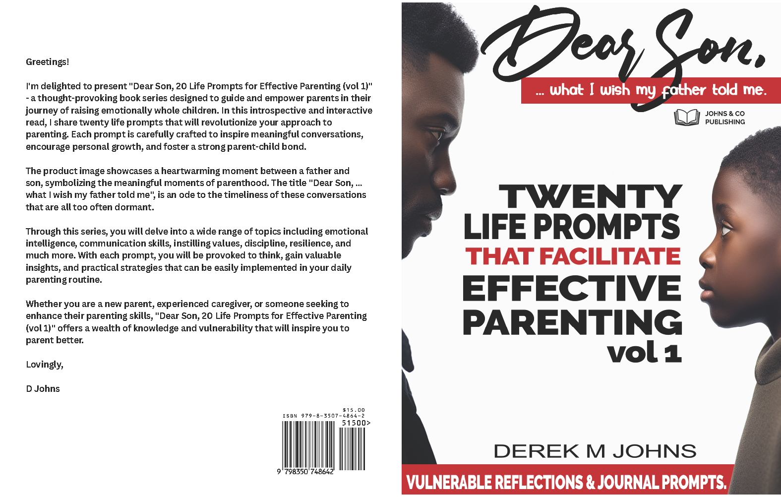 Dear Son: Twenty Life Prompts That Facilitate Effective Parenting (v1)