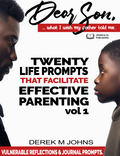 Dear Son: Twenty Life Prompts That Facilitate Effective Parenting - book cover by Derek M Johns